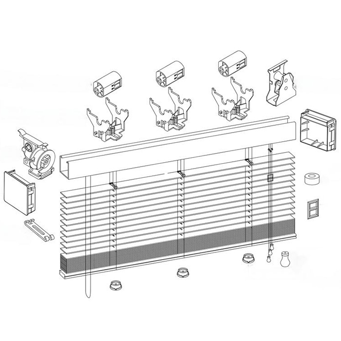 50mm High Profile and 50mm Low Profile Blind Components
